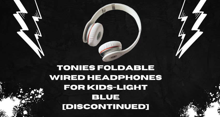 tonies foldable wired headphones for kids-light blue [discontinued]